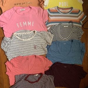 Madewell 9pc Tee bundle